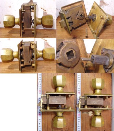 画像2: Art-Deco 1910-30's "Cast Brass" Door Knob