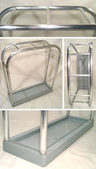 画像2: 1920-30's French-DECO "ALUMINUM" Umbrella Stand