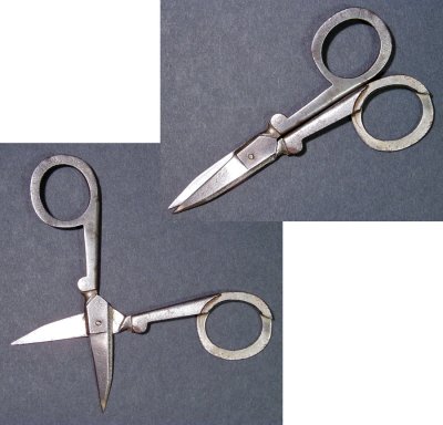 画像1: 1910-30's Folding Pocket Scissors