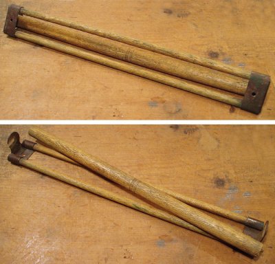 画像3: 1920's "Wood＆Metal" Country Roller Towel Bar