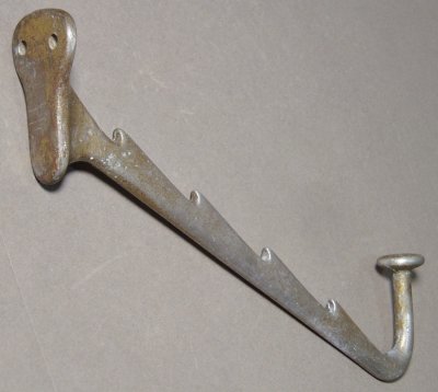 画像1: 1930's Cast Metal "HAT＆COAT" Hanger Hook