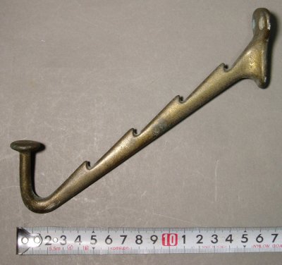 画像2: 1930's Cast Metal "HAT＆COAT" Hanger Hook