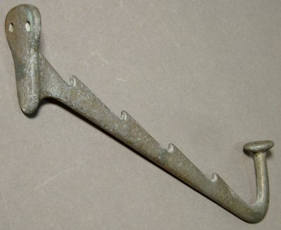 画像1: 1930's Cast Metal "HAT＆COAT" Hanger Hook