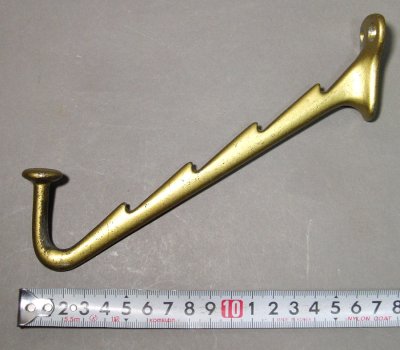 画像2: 1930's Cast Metal "HAT＆COAT" Hanger Hook