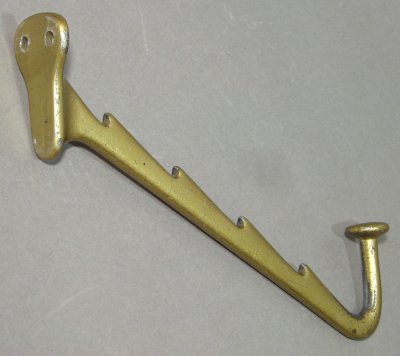 画像1: 1930's Cast Metal "HAT＆COAT" Hanger Hook