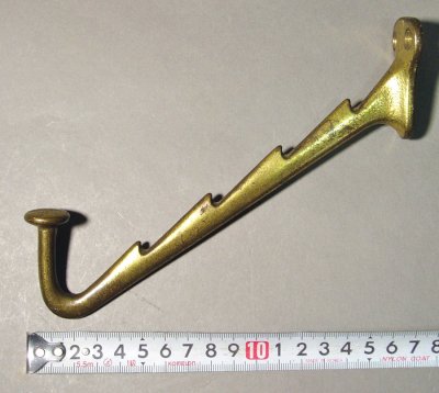 画像2: Early 1900's Cast Iron "HAT＆COAT" Hanger Hook 