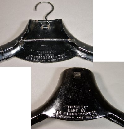 画像1: 1900-20's Black Metal "TOURIST" Travel Hanger