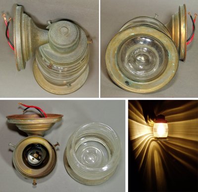 画像3: 1950's "Thick Globe Glass" Outside Porch Lamp