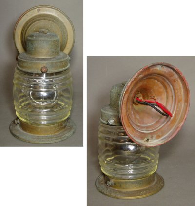 画像2: 1950's "Thick Globe Glass" Outside Porch Lamp