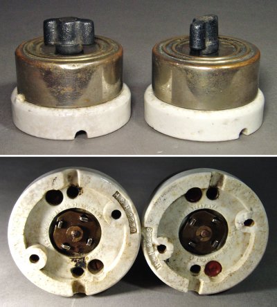 画像1: 1900-10's "Porcelain" Turn Switch【2-set 】