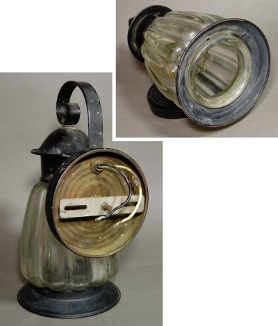 画像2: 1940-50's "VERY!! Thick Glass" Outside Porch Lamp