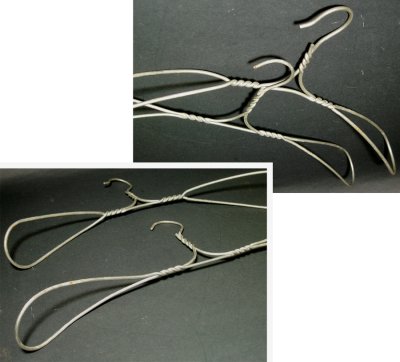 画像2: 【2-sets】 1910-30's Twisted Steel Wire Hanger