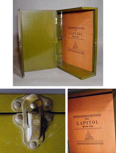 画像2: 1940's "CAPITOL METAL FILE" Steel File Box