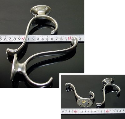 画像3: 1930-50's German Deco "ALUMINUM" Coat Hook【5-sets】