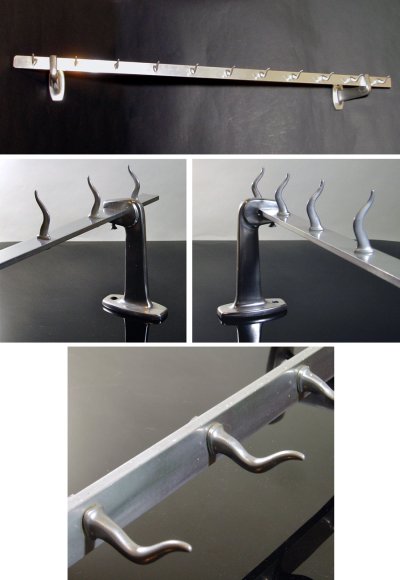 画像1: 1940-50's German Deco "ALUMINUM" Coat Rack