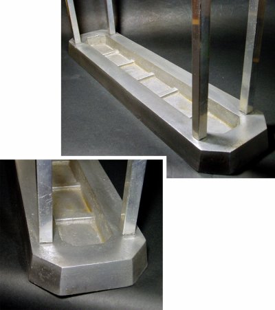 画像1: 1920-30's German-Deco "ALUMINUM" Umbrella Stand