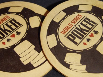 画像1: 【World Series of Poker】Leather Drink Coasters