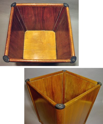 画像3: 1940-50's "Nucraft Furniture Co." Square Wood Waste Basket