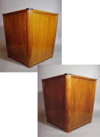 画像1: 1940-50's "Nucraft Furniture Co." Square Wood Waste Basket