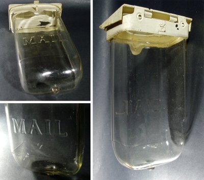 画像2: 1930-40's Wall Mount "VISIBLE" Glass MAIL BOX