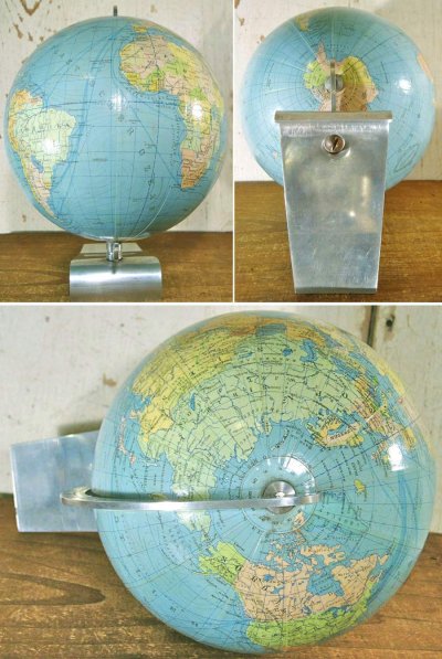 画像2: German-DECO 1940's Desk Top "MINI" World Globe