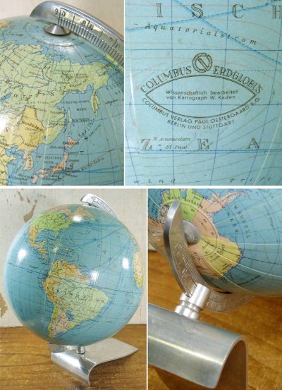 画像3: German-DECO 1940's Desk Top "MINI" World Globe