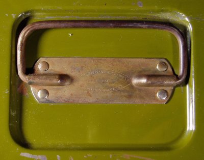 画像1: 1940-50's "Small" Steel Safety Box with Key