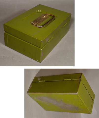 画像3: 1940-50's "Small" Steel Safety Box with Key