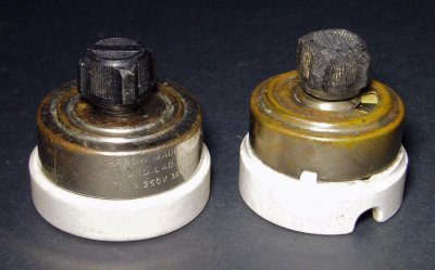 画像1: 1910-30's "Porcelain" Turn Switch【2-set 】