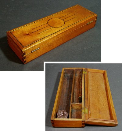 画像1: 1920-30's Art Deco "INLAID” Wooden Pencil Box 