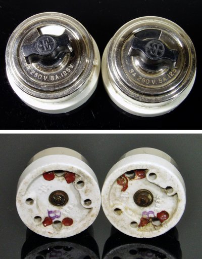 画像2: 1910-20's "Porcelain" Turn Switch　【2-set 】