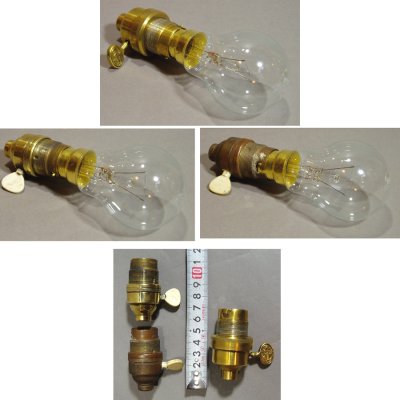 画像3: 3-sets 1950's French Lamp Socket