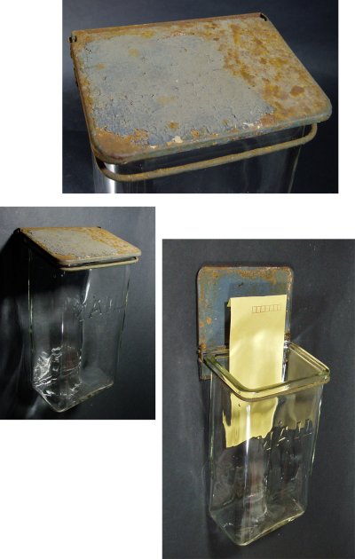 画像1: 1930-40's Wall Mount "VISIBLE" Glass MAIL BOX