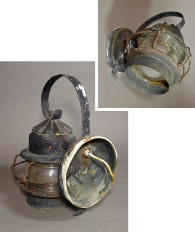 画像2: 1930's "Shabby Chic" Caged Porch Lamp 