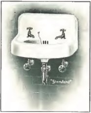 画像2: 1920-30's "Standard" Cast Iron Bathroom Sink  (2)