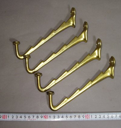 画像2: 1930's Cast Metal "HAT＆COAT" Hanger Hook