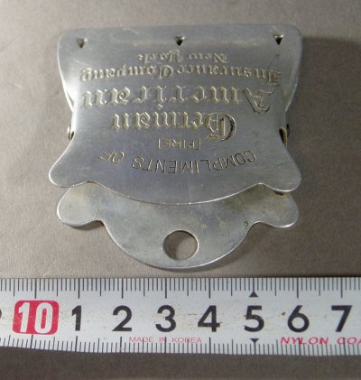 画像2: 1930's "Advertising" Aluminum Bill Clip