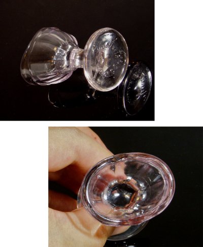 画像1: 1910-20's "Justrite" Eye Wash Glass Cup