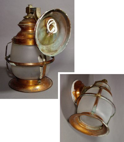 画像2: 1930's "Shabby" Caged Porch Lamp