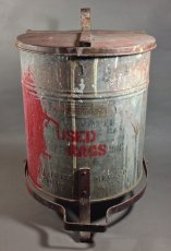 画像1: 1930-40's "JUSTRITE" Oily Waste Can (1)