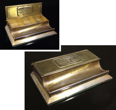 画像1: 1920-30's "Advertising" Pen Holder＆Desk Organizer