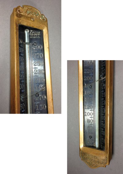 画像1: 1900-20's "Tycos" Solid Brass Thermometer