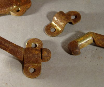 画像3:  4-sets "Rusty" Cast Iron Hand Rail Brackets