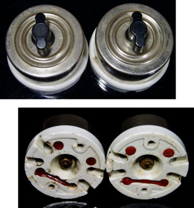 画像2: 1900-10's "Porcelain" Turn Switch【2-set 】