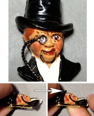 画像1: 1930-40's "Charlie McCarthy" Pinback