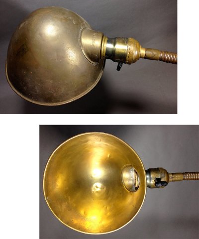 画像2: 1930's "Flexible" Brass Desk Lamp