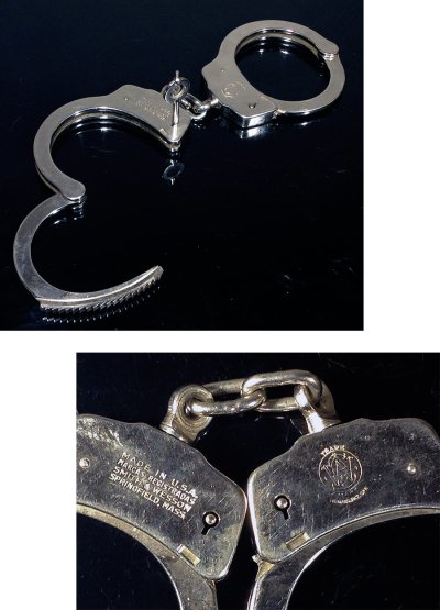 画像1: Vintage "S&W" Handcuffs with Key