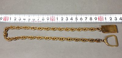 画像1: 1930-40's "Triple Link" Pocket Watch Chain