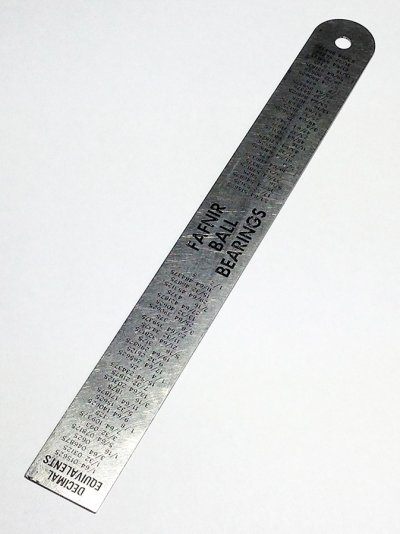 画像1: 1940-50's "B.C. Bearing Engineers Ltd." 15cm-6inch Metal Ruler