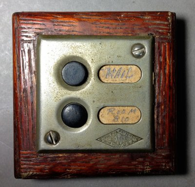 画像1: 1910-30's "Metal＆Wood" Double Bell Button